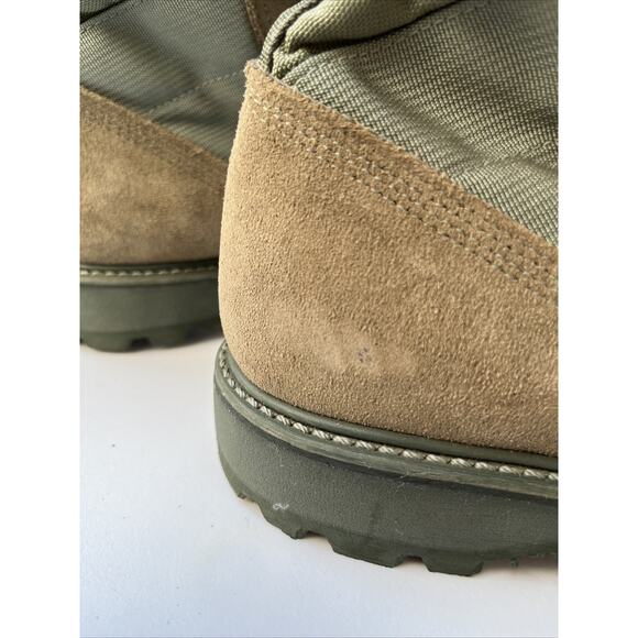 Combat Boots Mondo Mens 7.5 R UFCW Green Suede Steel Toe Vibram Sole Women 9.5 - Picture 4 of 16